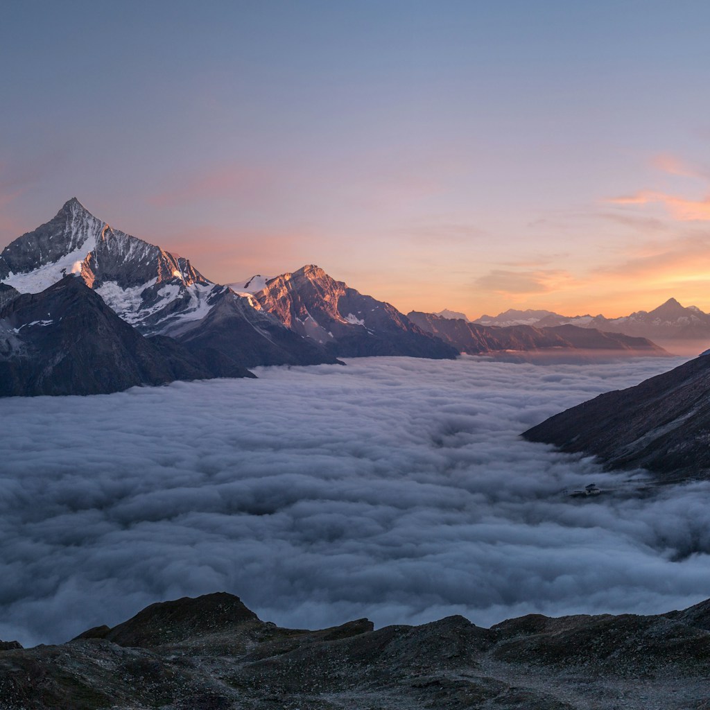 Mountain landscape scenery - AI photo editing sample